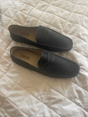 Carlos Santana Black Suede Men's Loafers - Size 13